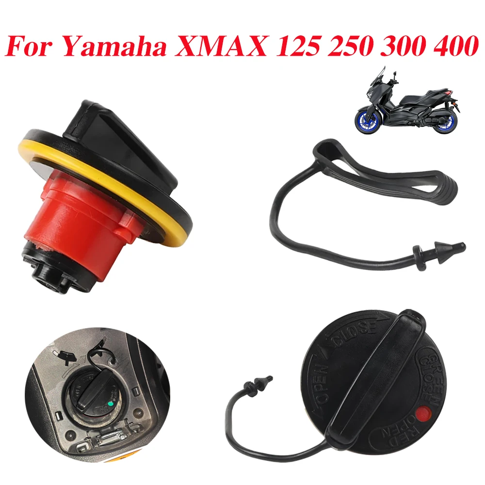 

For Yamaha XMAX 125 X-MAX 300 125 400 XMAX300 XMAX250 2017 2018 2019 Motorcycle Fuel Tank Cover Petrol Box Cap Accessories