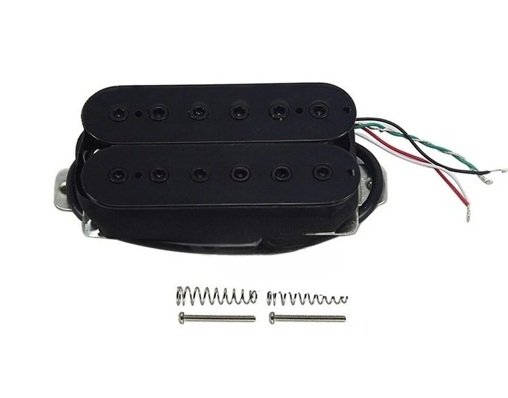 Alnico 5 Pickup for Electric Guitar,  Cuttable Single Double 4 Wire, Double Coil Double Block