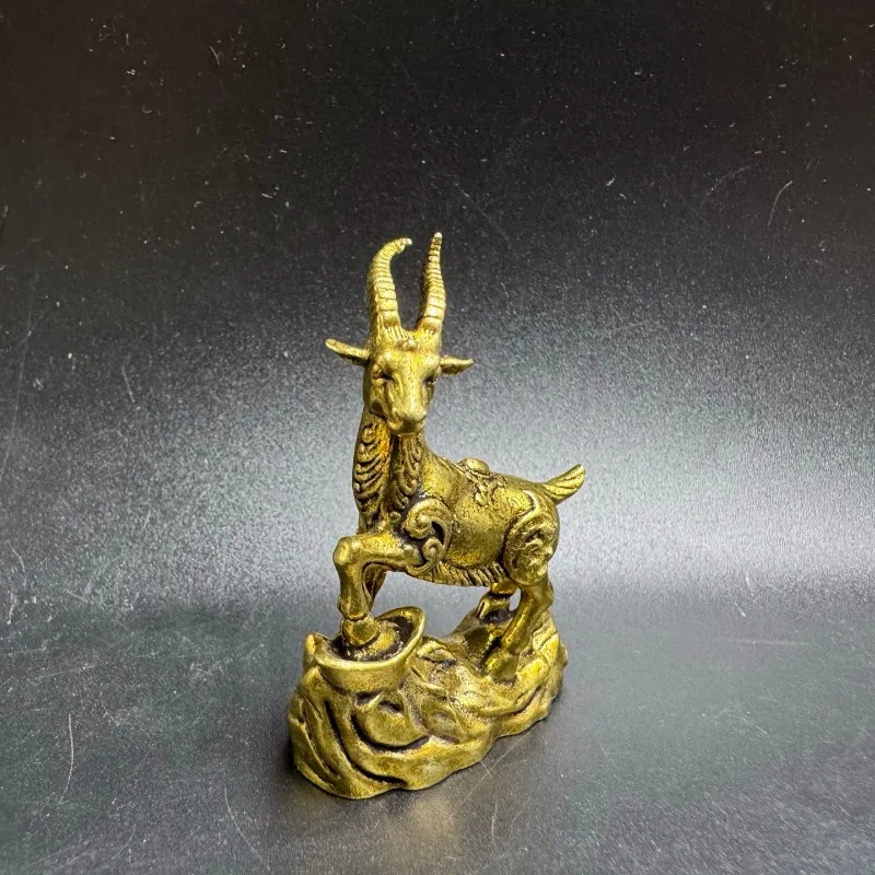 Ingot Antelope Creative Zodiac Copper Sheep Living Room Tea Table Copper Craft Decoration