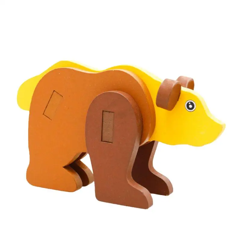 Animal Blocks Game Miniature Animal 3D Puzzle Models Exquisite Construction Building Bricks Toy Animal For Birthday Easter