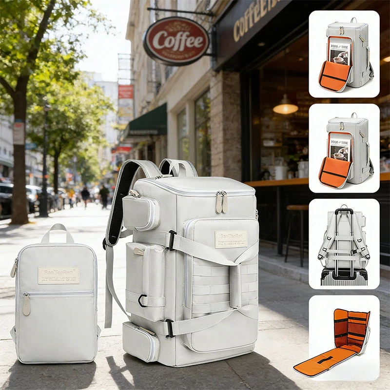 

New Large Capacity Fitness Bag, Travel Backpack, Dry Wet Separation Shoulder Bag, Outdoor Sports, Fishing, Yoga Training Bag