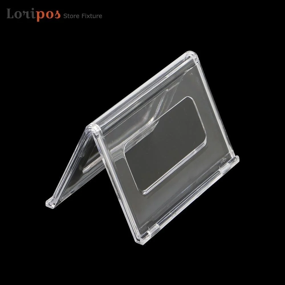 Acrylic Table Card Horizontal V Shape Meeting Table Sign Table Card Billboard Wear-resistant Seat Card Display