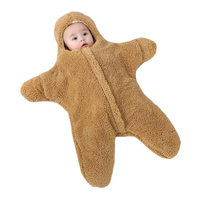 Newborn Baby Boy Girl Hooded Romper Jumpsuit Bodysuit Clothes Outfits Long Sleeve Playsuit Toddler One Piece Outfit Sleeping Bag