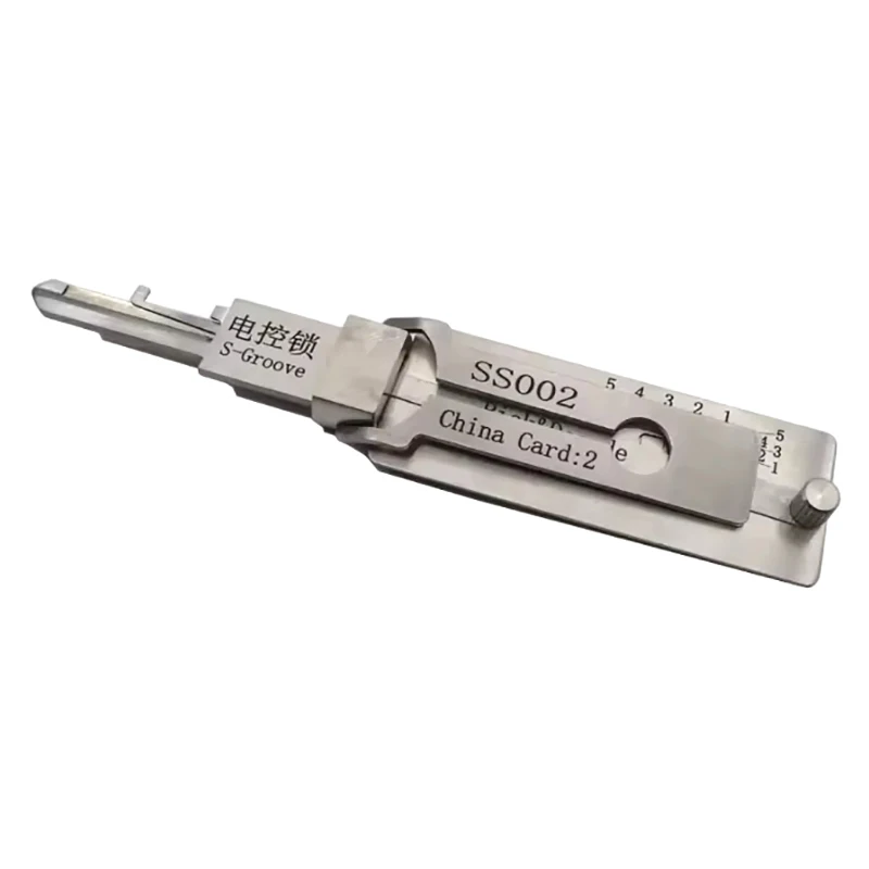 【K】2-in-1 Stainless Steel Key Decoder Portable Precision Hook And Pickup Hand Tool O-ring Pickup Kit Lock Decoder Repair Tools