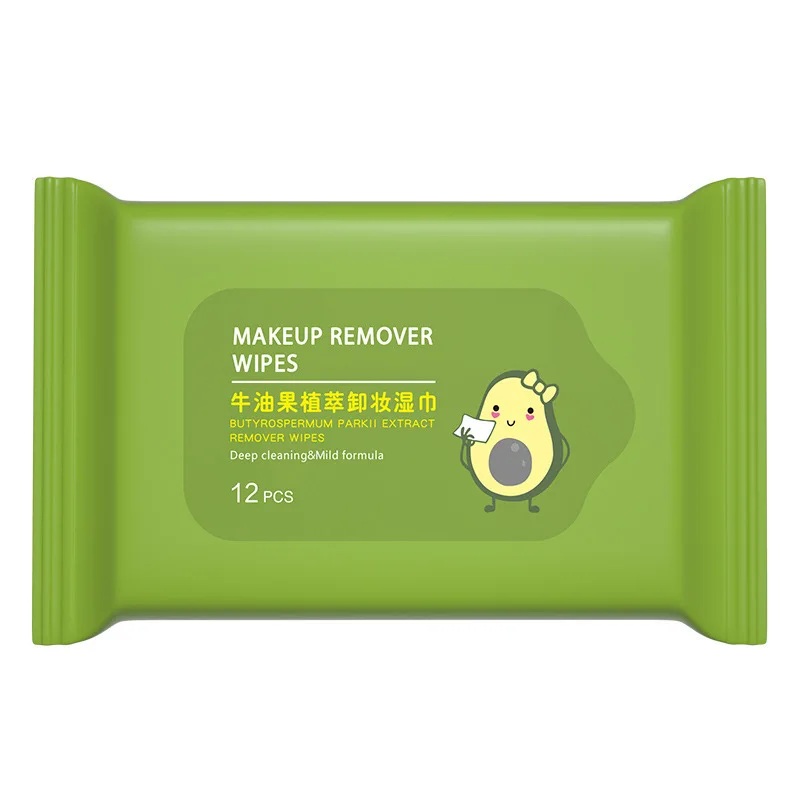 Lingettes démaquillantes à l'huile d'avocat – Nettoyage en profondeur douce pour le visage et les ye