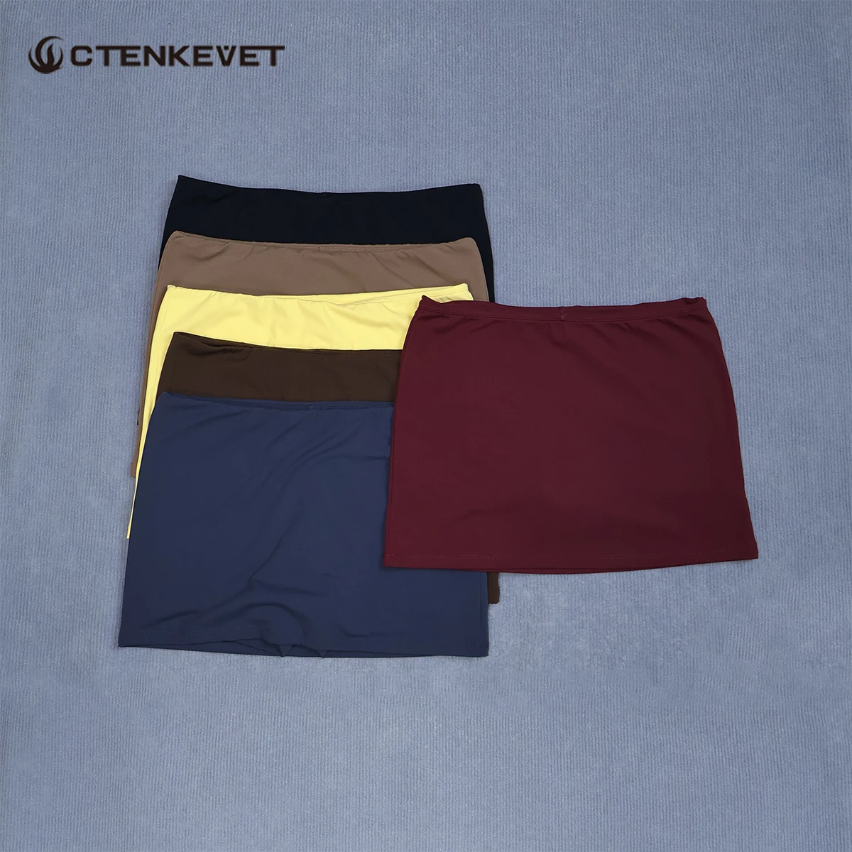 Ctenkevet Women Tennis Skort High Waisted Golf Skort Built-in Shorts Running Yoga Skirt Quick Dry Breathable Workout Short Skirt