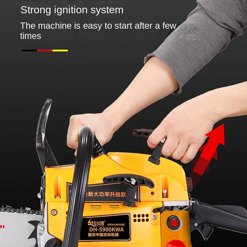 

Cheap5900Kw 59Cylinder Chain Saw Gasoline Logging Saw High Power Chain Saw Arboriculture Cutting Machine Household Fuel