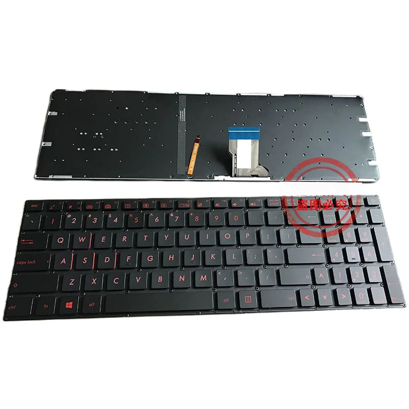 Nuevo teclado de EE. UU. Para portátil ZX60 ZX60V ZX60VM S7V/VM/VT S5V/VS/VT/VM FX502 FX60 FZX60 GL502/VM/VT/VS GL702