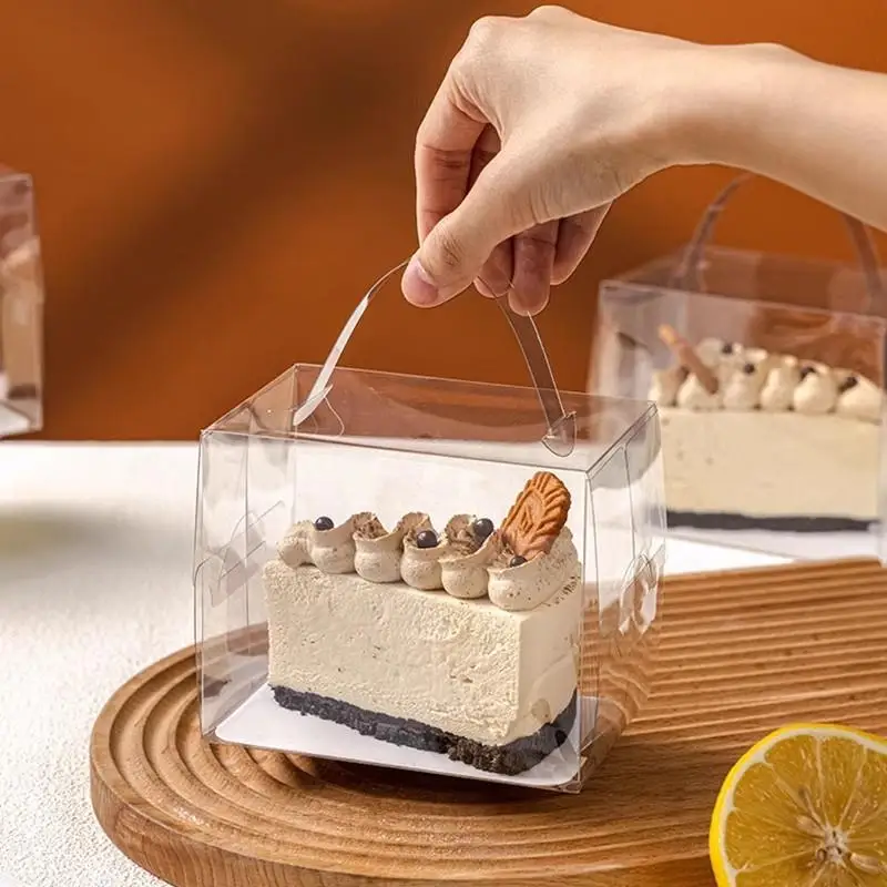 

Handheld Transparent Cake Box 2-Inch Square Baking Cake Box Paaging Tirsu Box Kitchen Cooking Tools Baking DIY Equipment...