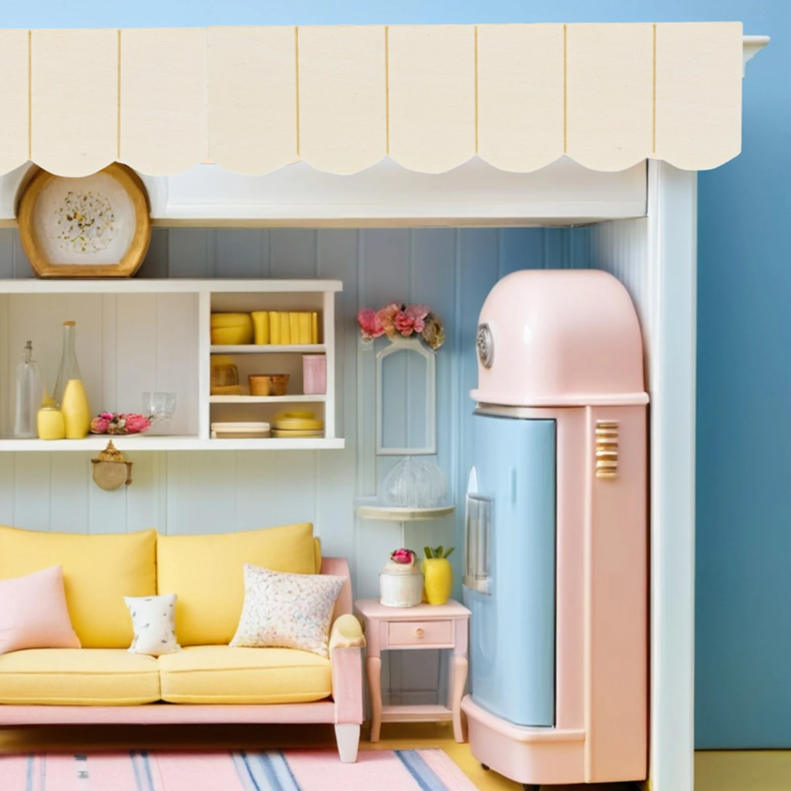 24pcs Miniature Roof Tile For House Decor Diy Kit Realistic Mini Furniture Landscaping Tiny House Accessories Display