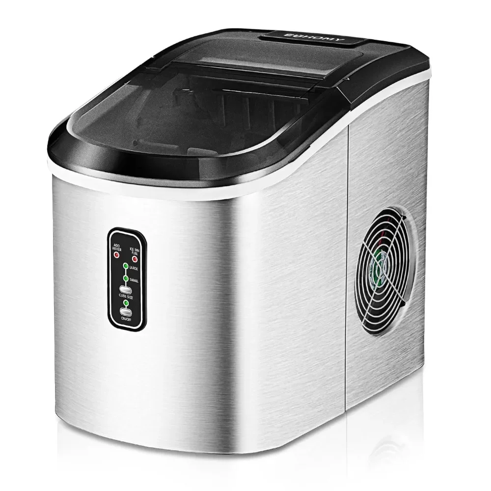 Ice Maker Machine Countertop,Electric ice maker and Compact potable maker with Ice Scoop and Basket.for Home/Kitchen/Office