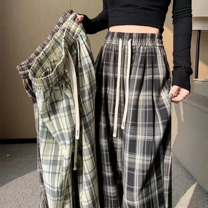 Baggy Woman Trousers High Waist Office 90s One Size Aesthetic Harajuku Outfits Comfortable Stretch Clothing Xxl Pants for Women