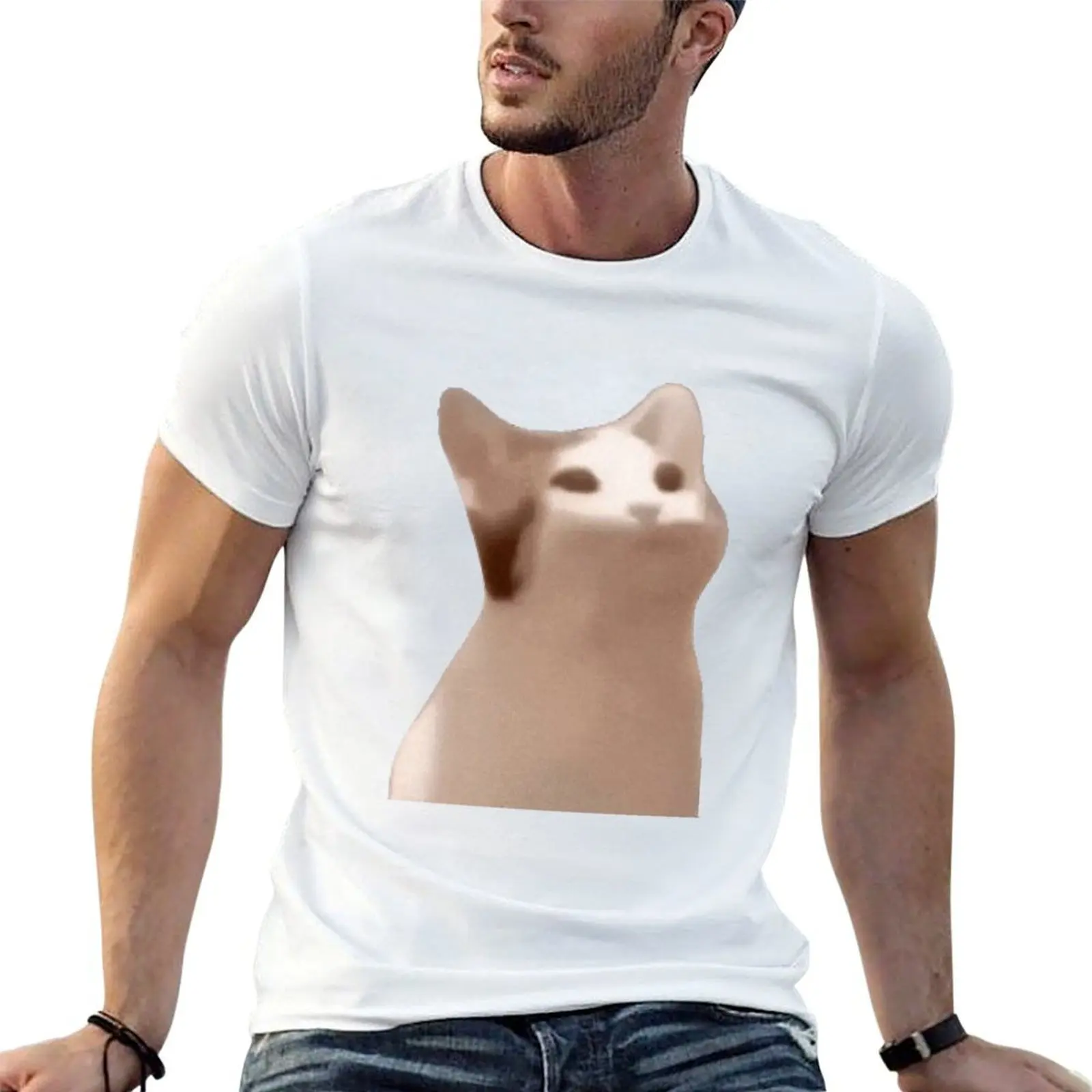 

Popcat T-Shirt funny t shirts dark humor t shirts for man graphic vintage t shirt for man T-shirt