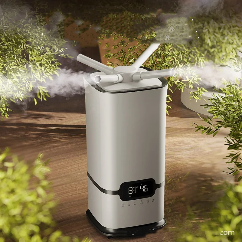 16L 100-240V Industrial Ultrasonic Air Humidifier Mute Commercial Mist Maker for Supermarket Vegetable Freshness