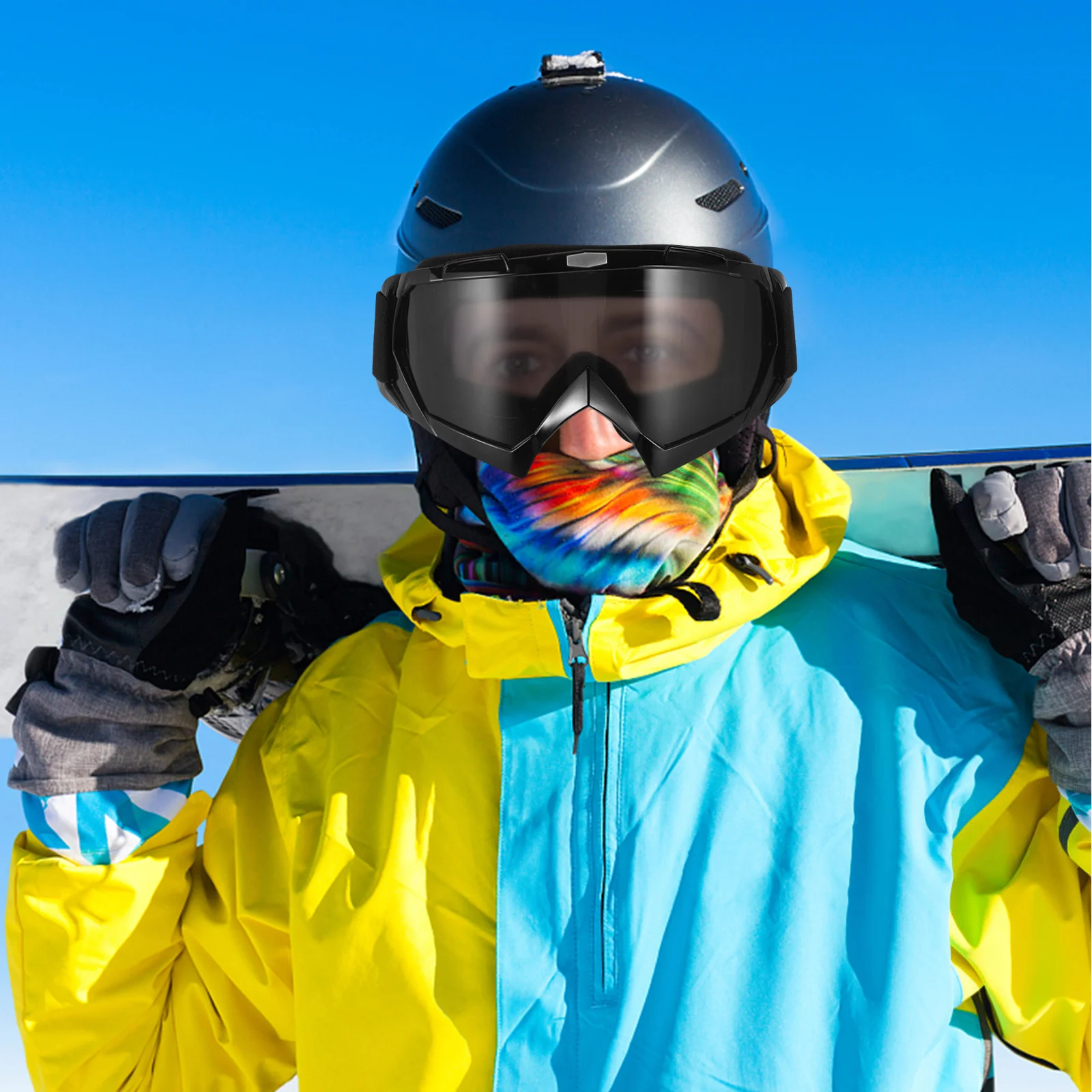 نظارات الدراجات النارية المقاومة للرياح لركوب الدراجات من مادة TPU متينة وخفيفة الوزن مثالية للسفر في الهواء الطلق وهدايا رياضية لركوب الدراجات