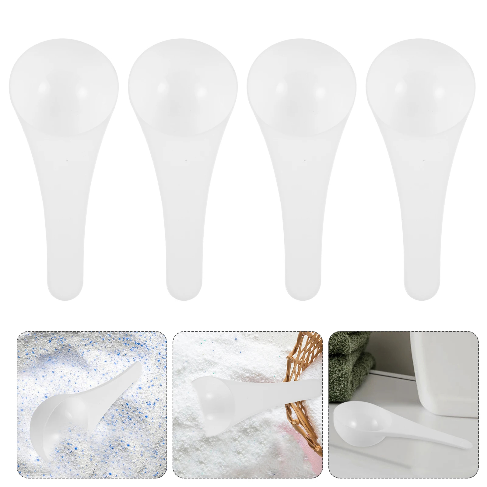 

20 Pcs Laundry Measuring Spoon Plastic Spoons Coffee Beans Scoop Kitchen Powder Scooper for