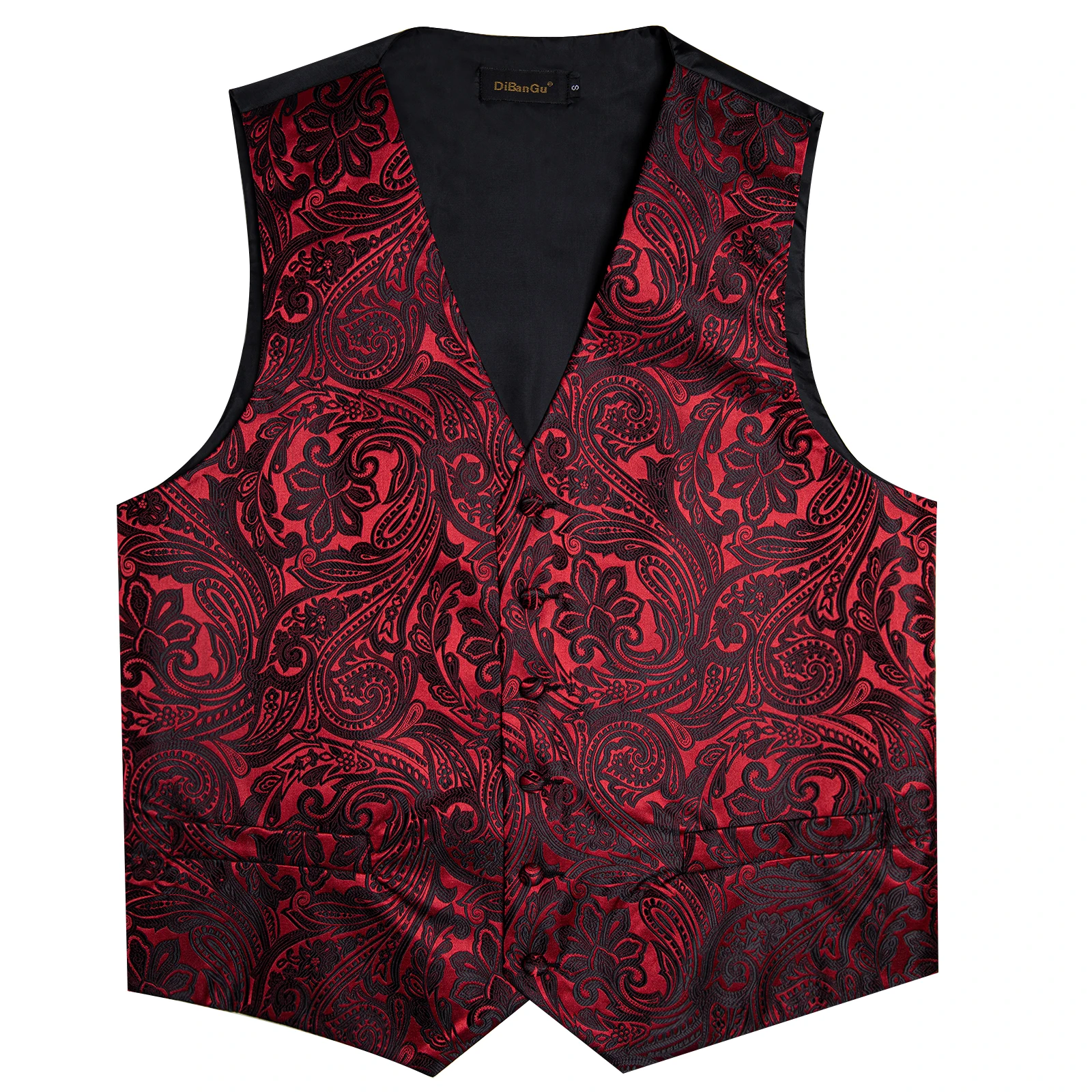 Luxus kleid weiß Paisley Hochzeits weste für Mann Anzug Mode Männer Business Smoking Weste Westen Anzug Krawatte Set Chaleco Hombre – Detail 24