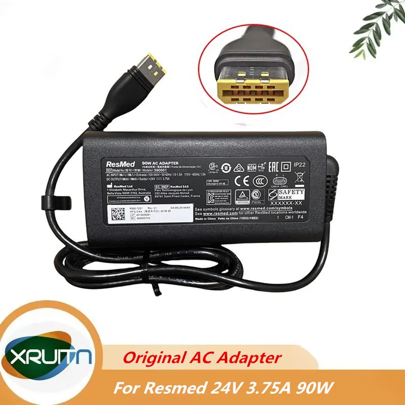 

Original 24V 3.75A Air mini 90W AC Adapter Charger for ResMed Airmini 390-7231 DA-90L24-AAAA 390001 Power Supply
