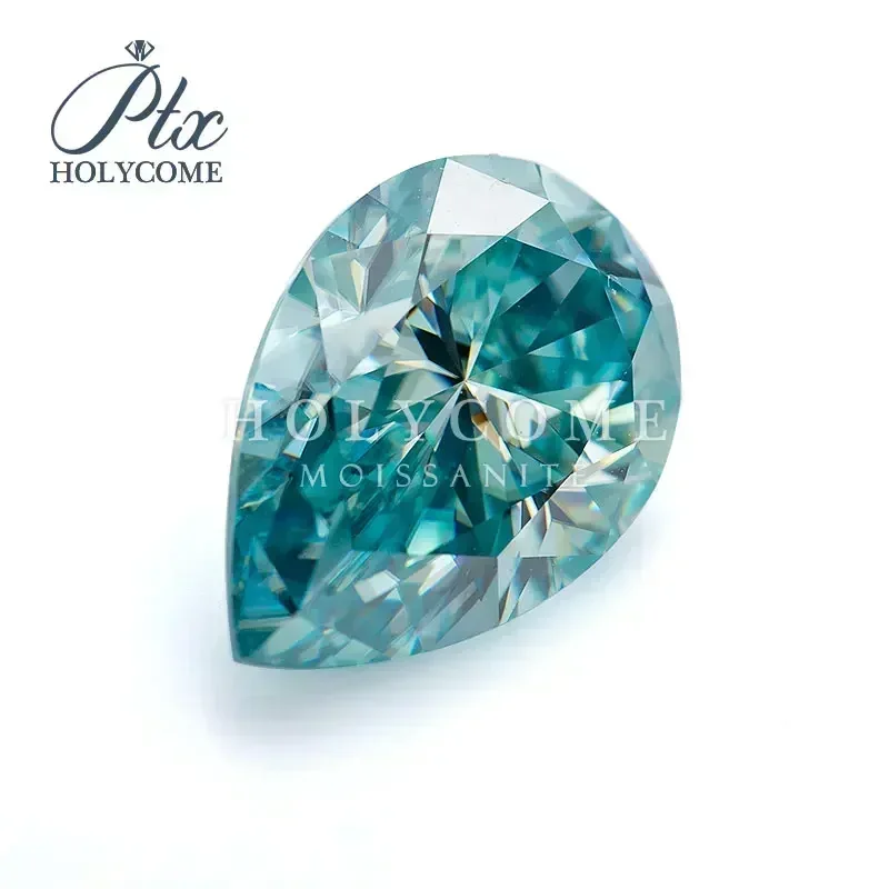 

Pear Shape Brilliant Cut Moissanite Stone VVS1 Blue Color Loose Lab Grown Diamond with GRA Certificate Gemstones Wholesale price