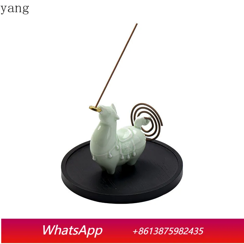 CX Cute Year of the Horse Creative Gifts Immediately Rich Ceramic Ornaments