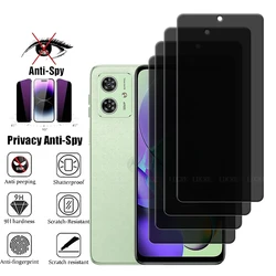 4Pcs For Motorola Moto G54 Glass Moto G54 Screen Protector Cover Protective 9H HD Anti-Spy Privacy Tempered Glass Moto G54 G 54