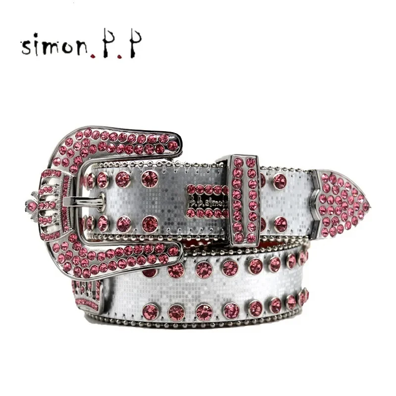 Luxury Western Rhinestone Belts Strap Diamond Crystal Studded Cowgirl Cowboy Y2K Belt for Women Men Jean Cinto De Strass