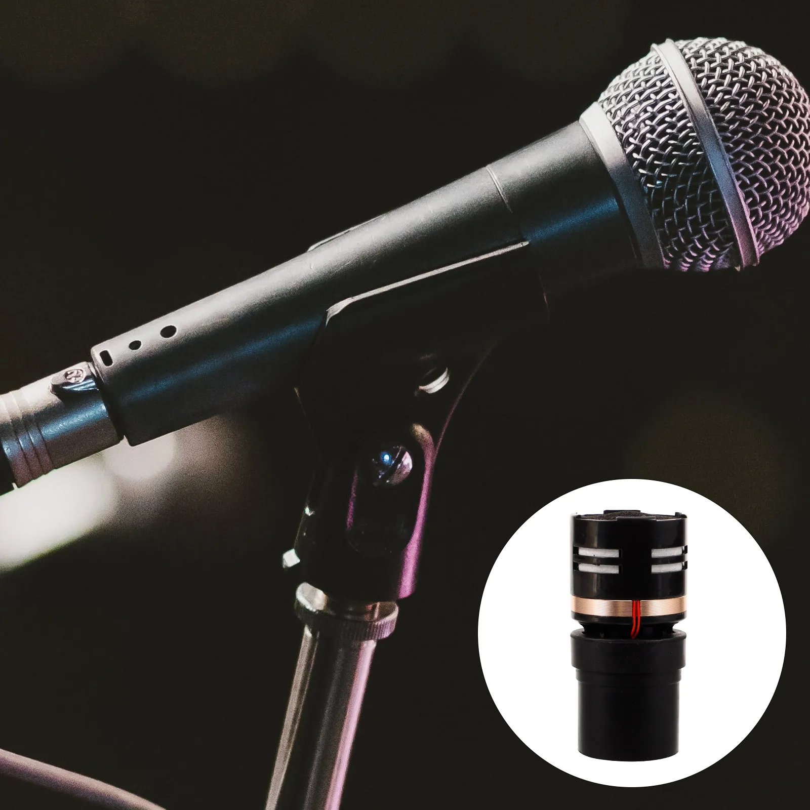 

Professional Dynamic Microphone Cartridge Capsule Replacement Core For Studio Concert Ktv Use Durable Core Compatible With