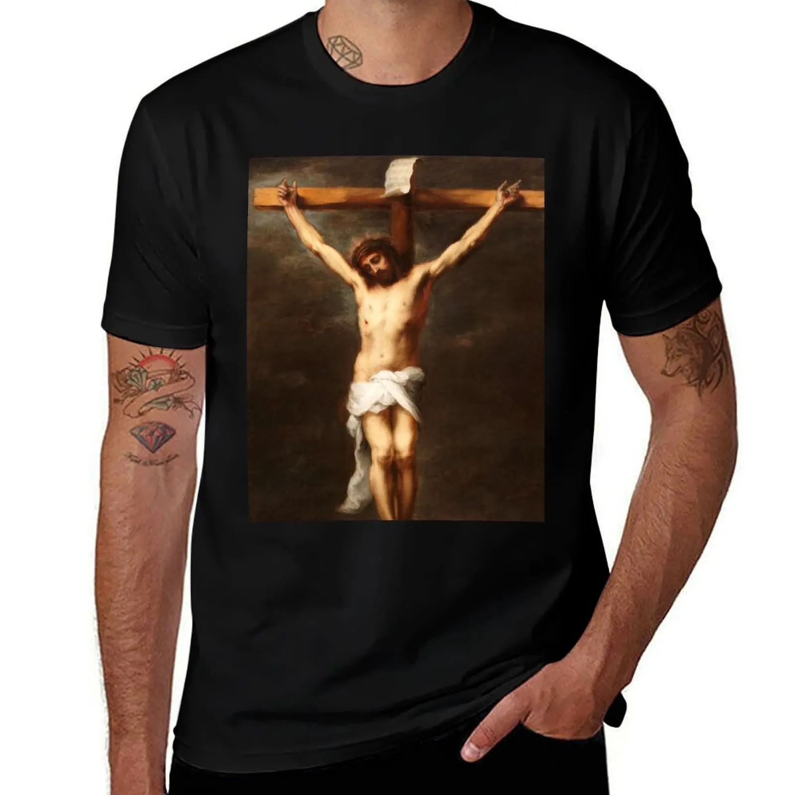 Bartolomé Esteban Murillo: The crucified Christ Crucifix - classic Passion of Jesus Christ T-Shirt