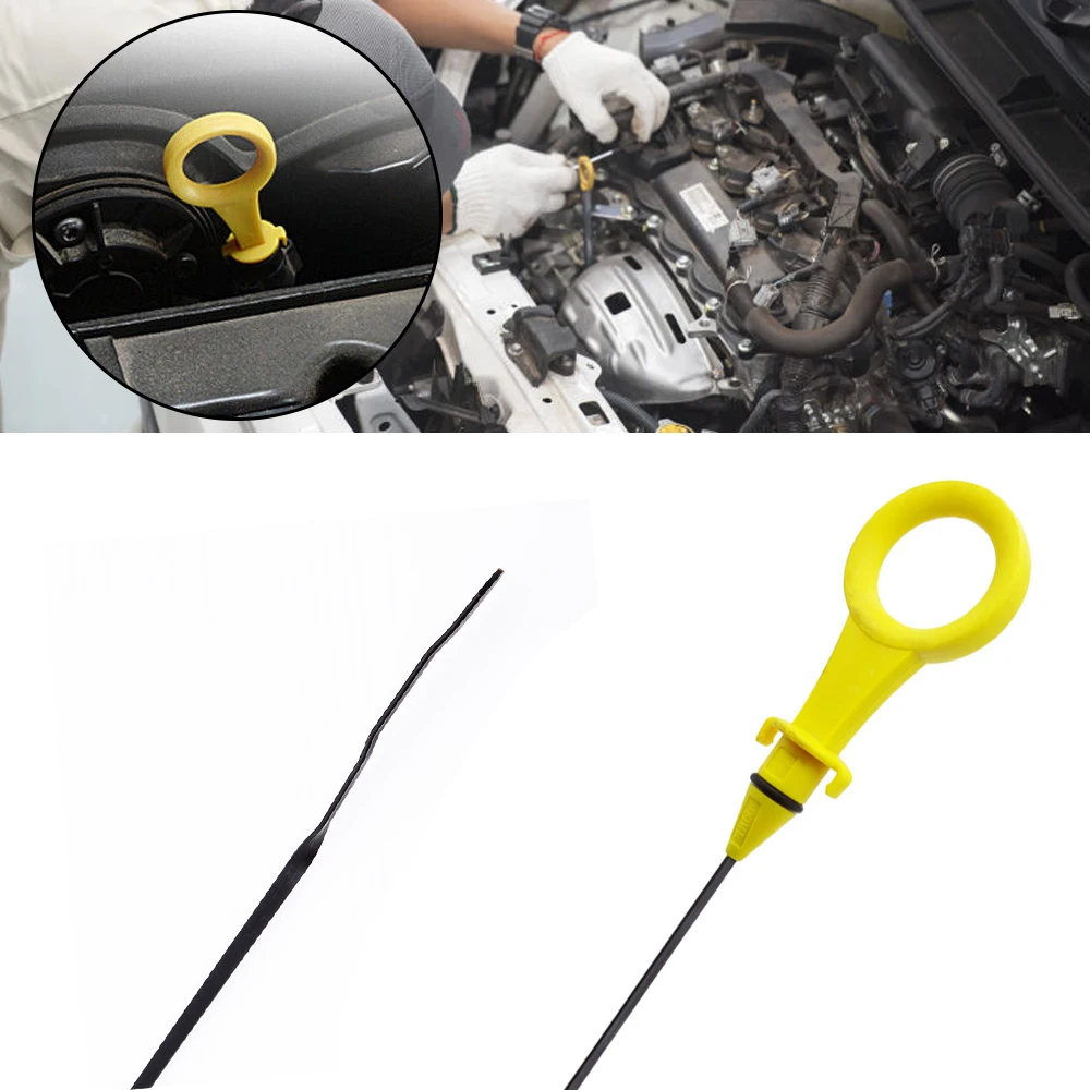 1 Pcs for Audi A4 A5 Q3 Q5 VW 2.0T B8 B9 2009-2017 Car Yellow Engine Oil Dipstick Car Engine Auxiliary Accessories 06H115611E