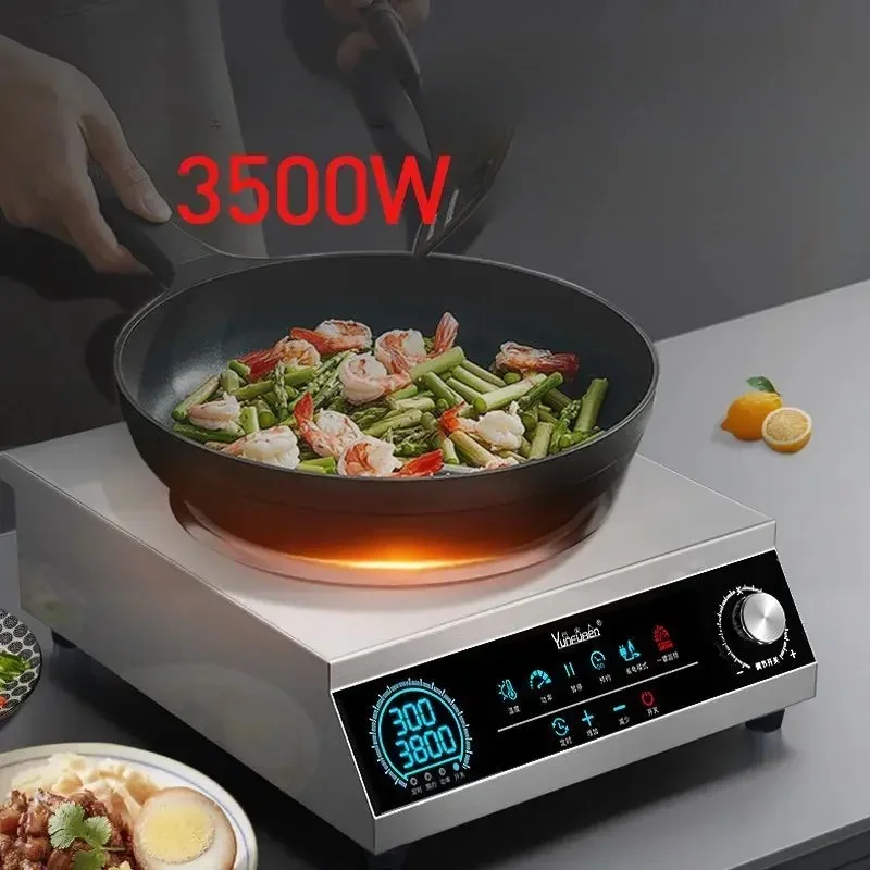 Commercial induction cooker, household concave high-power stir fried vegetable electric fryer