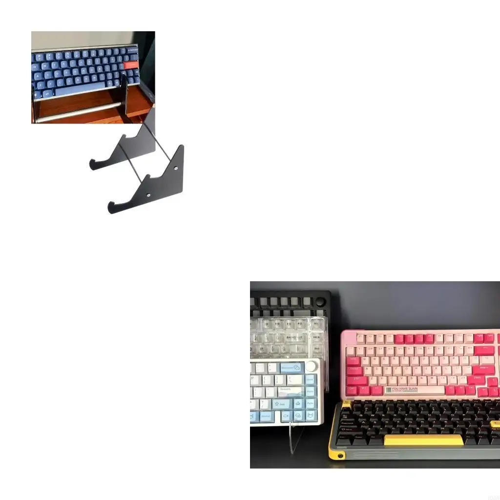 

Modern Acrylic Stand To Enhances Your Desk's Visual Appeal For Tablets Keyboards HX5E