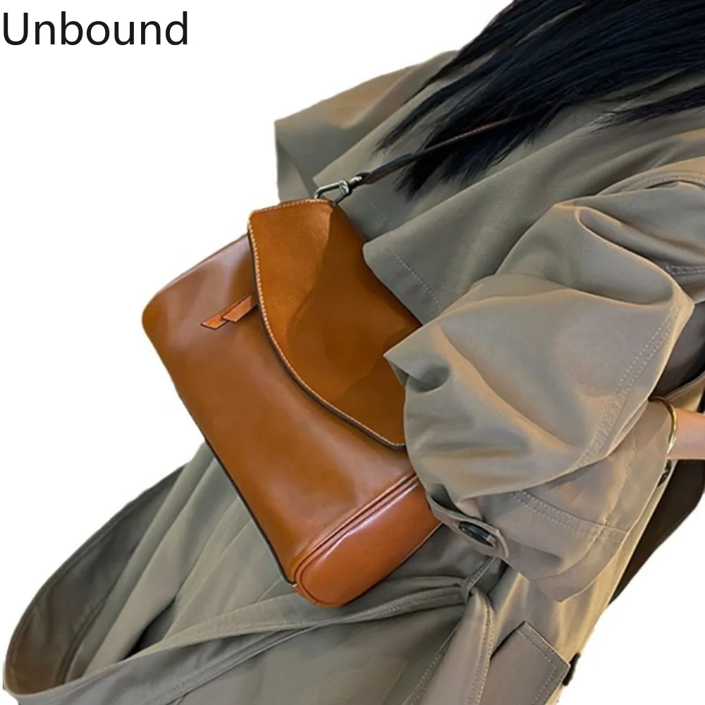 

Сумка из натуральной кожи для ношения под мышкой, женская, винтажная, люксовая, дизайнерская, для поездок на работу, на плечо, кроссбоди, элегантная, шикарная, в стиле ретро, модная, трендовая, сумочка