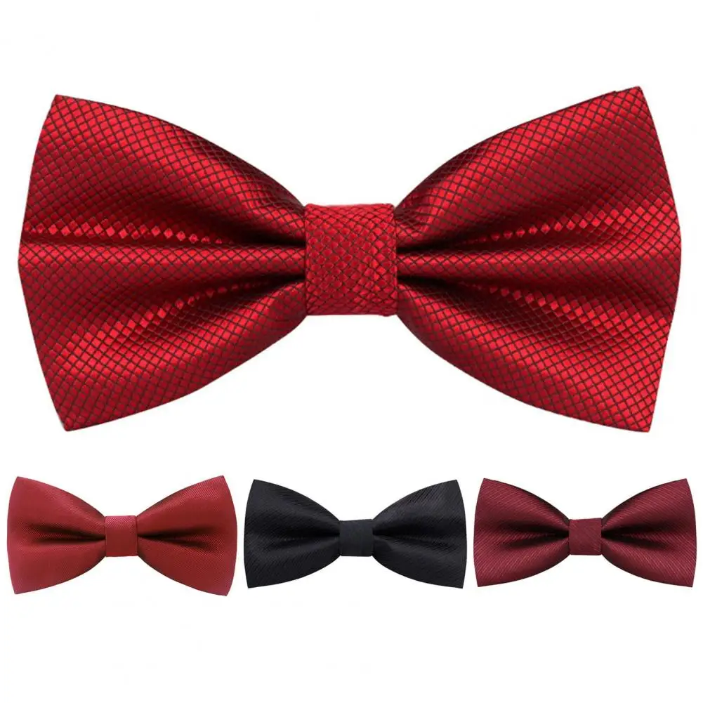 

Men Formal Business Style Satin Party Banquet Wedding Party Groom Bow Clothes