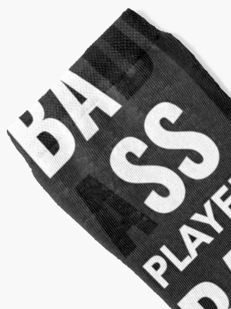 Badass Bass Player - Bassist Socks Crossfit bright garter funny gifts aesthetic Women Socks Men's