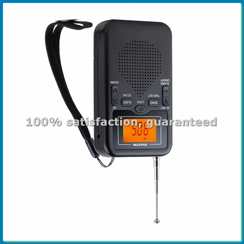 Portable Pocket AM/FM Radio 2-Band Digital Radio, Audio Broadcasting Receiver Electronic Device with Headphone Jack-ANKL