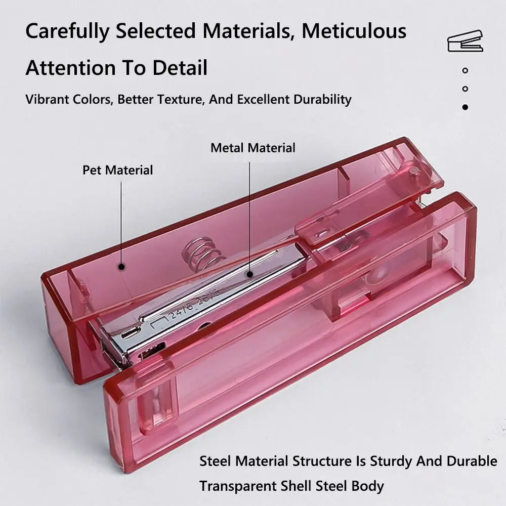 Use 24/6 26/6 Staples Stapler Transparent Effortless Long Stapler Large Size Labor-saving Stapling Machine Office School