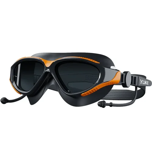 2025 Gafas de natación Buceo Impermeable Anti Niebla Alta definición Profesional Marco grande Gorro de natación Hombres Mujeres