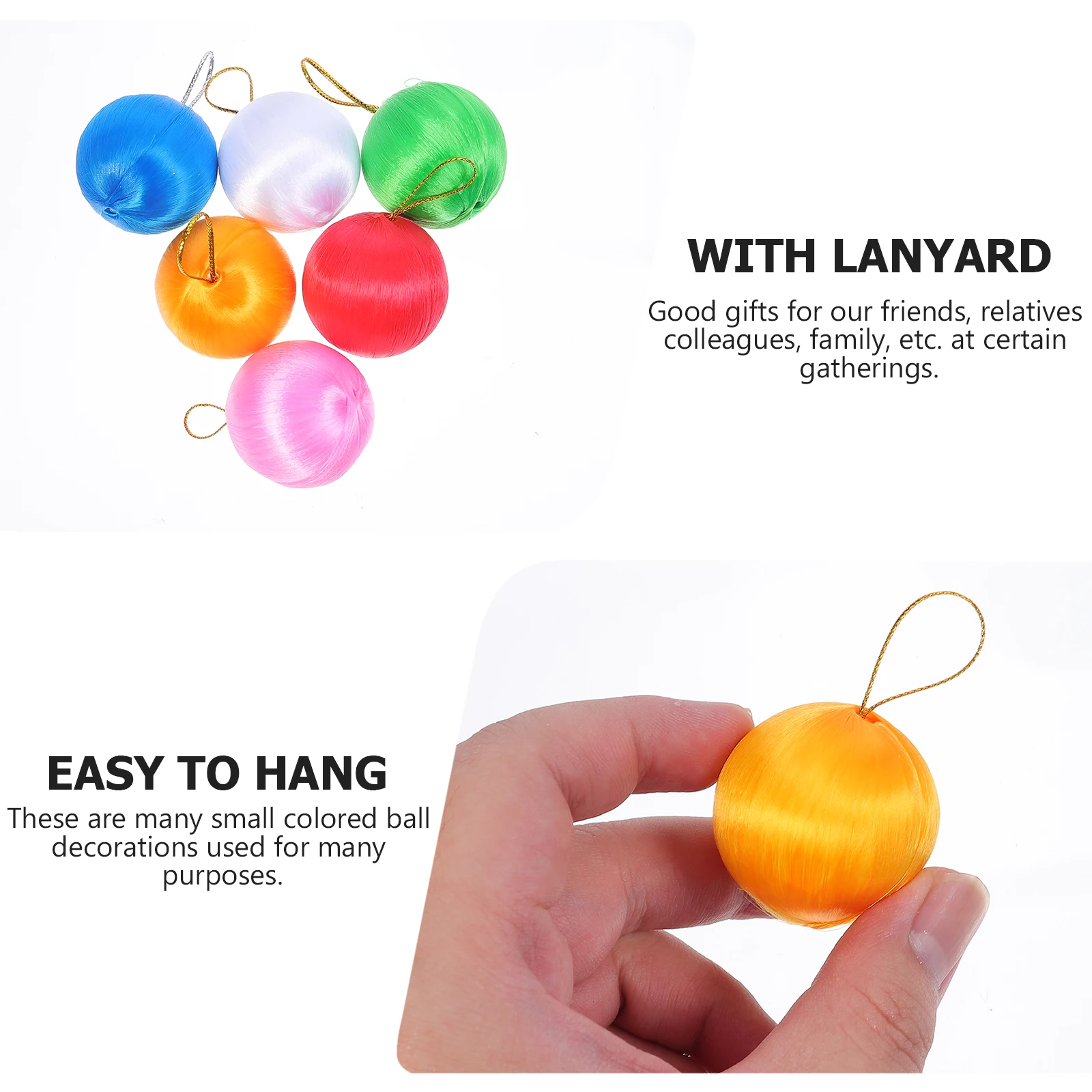 

Holiday Round Ball Decoration Festive Colored Balls For Christmas Wedding Party Hanging Colorful Ornament Decorative