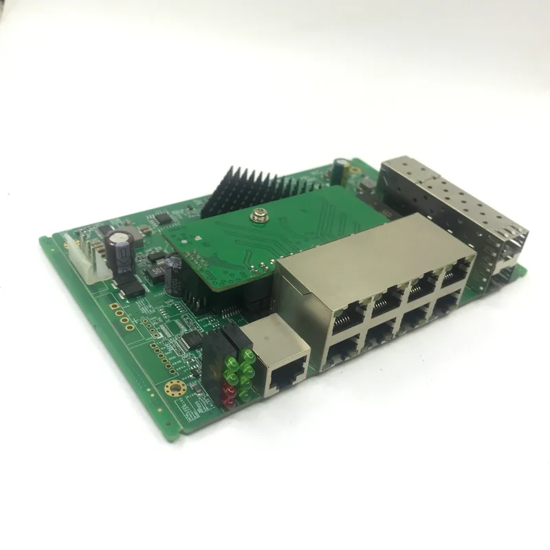 Ip management 8-port 10/100/1000mbps podeイーサネットスイッチモジュール、2ギガビットSFpスロット付きマネージドスイッチモジュール