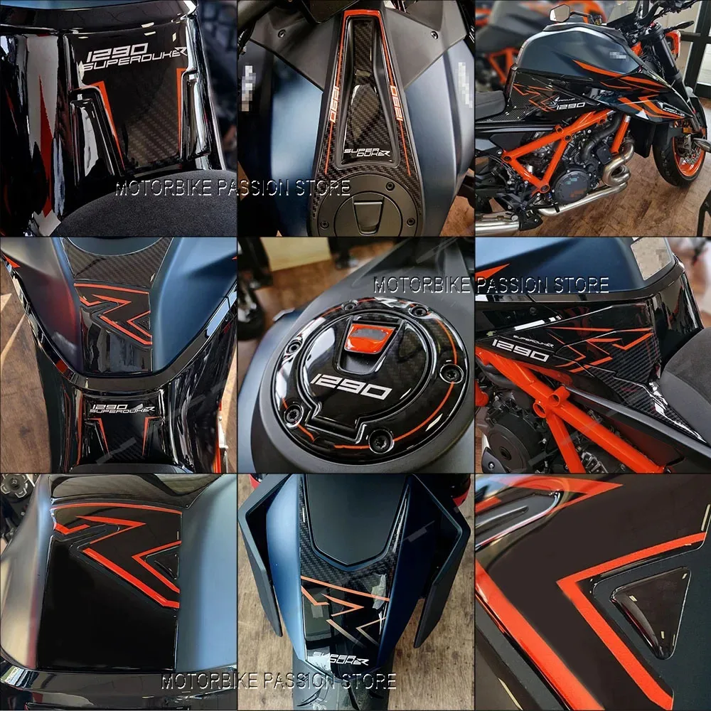 1290 R Sticker 3D Gel Epoxy Sticker Kit 3D Motorcycle Tank Pad Fairing Protection Sticker for 1290 R Super Duke 2022-2023