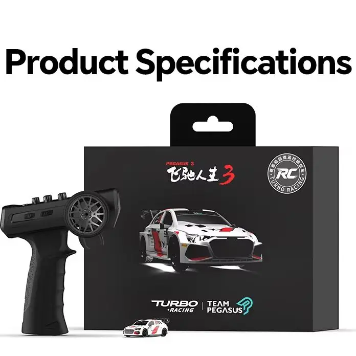 Coche RC Turbo Racing C78 1/76 Team Pegasus Edición Limitada para Drift