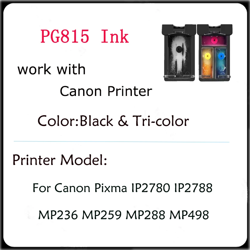 Vilaxh PG815XL CL816XL PG815 CL816 Ink Cartridge for Canon MP236 MP259 MP288 MP498 MX348 MX358 MX368 MX418 MX428 Printer