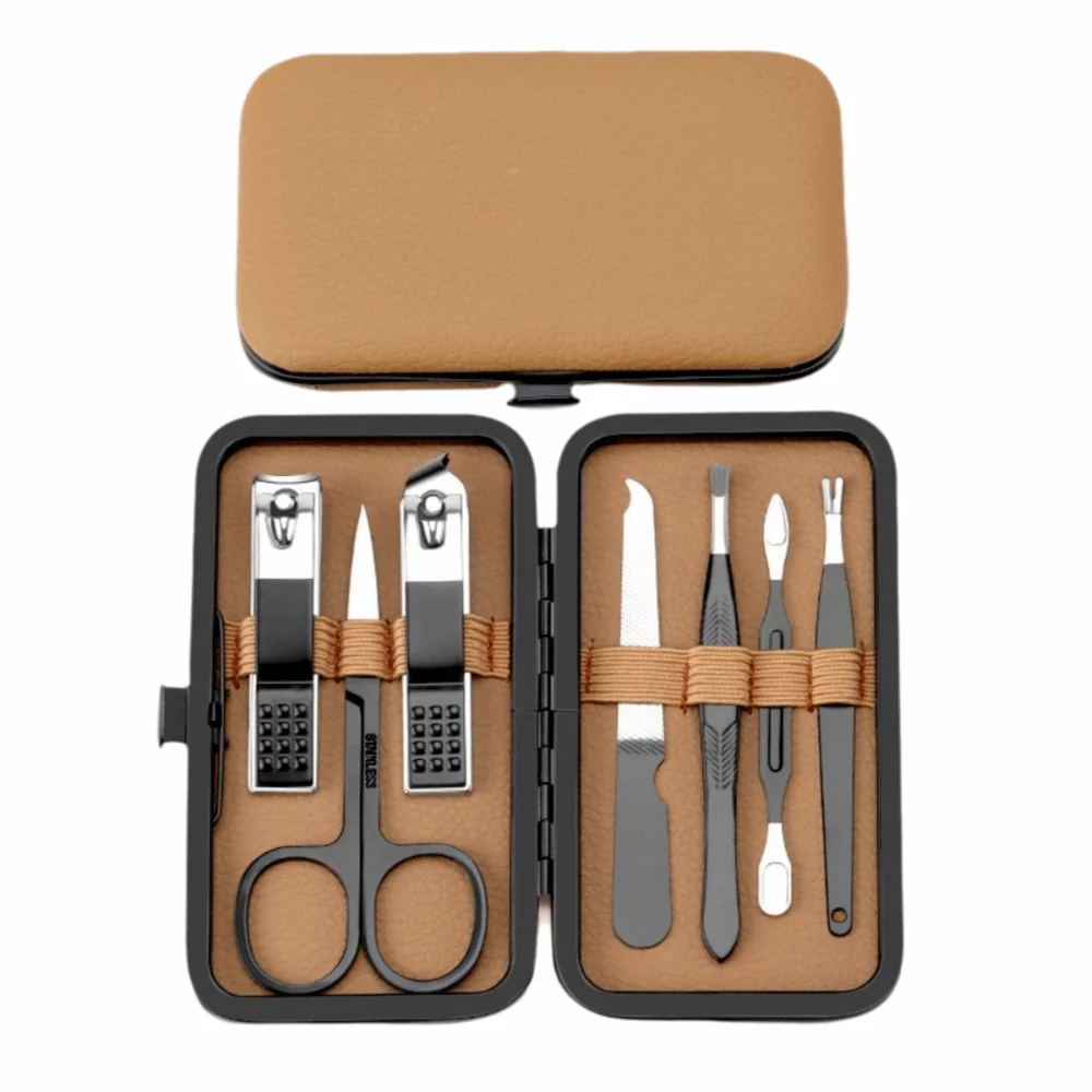7/16/24 Pcs Portable Nail Clipper Kit Stainless Steel Rustproof Nail Care Kit Scissors Trimmer Remover Manicure Tool Set