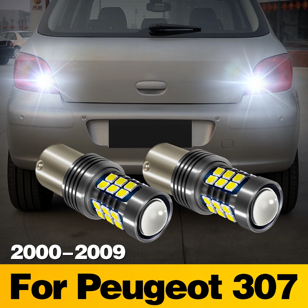 2 Pcs 1156 Signal-Lamp LED Bulb 27SMD Car Reverse Light Tail Lamp For Peugeot 307 2000-2004 2005 2006 2007 2008 2009 Accessories