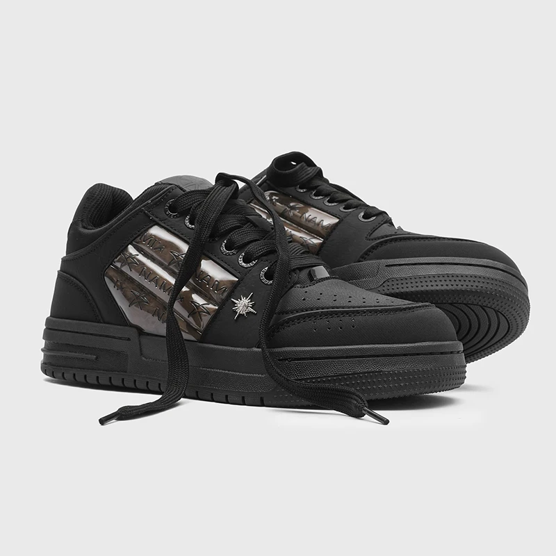 Unisex Microfiber Leather Skate Shoes Padded Warm Lined Casual Winter Street Boat Style Footwear