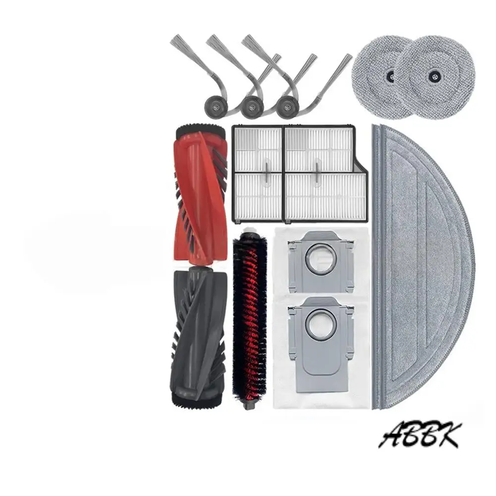 

ABBK-14Pcs For Roborock Saros 10 / S9 Maxv Ultra / G30 Replacement Parts Vacuum Main Side Brush Hepa Filter Mop Pad Dust Bag