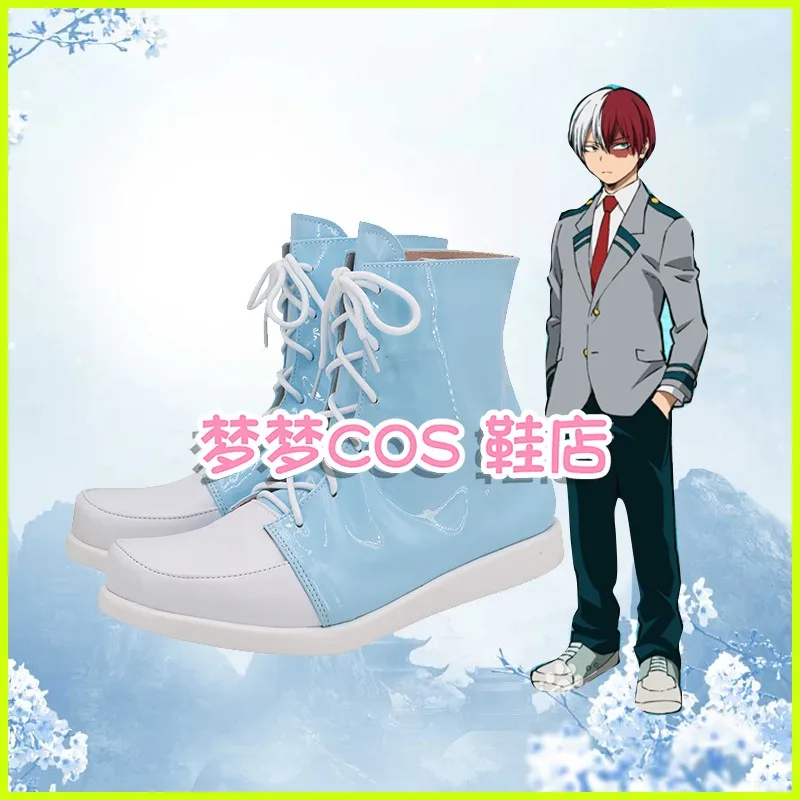 أحذية أنيمي بطلي الأكاديمية تودوروكي شوتو التأثيرية أحذية الهالوماس كرنفال حفلة الدعامة أحذية المسرح