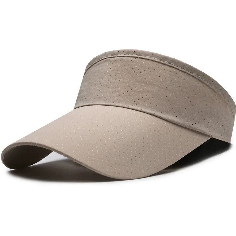Empty Top Sun Visor Hat Breathable Punch Hole Quick Dry UV Sun Protection Adjustable Outdoor Running Sports Vis