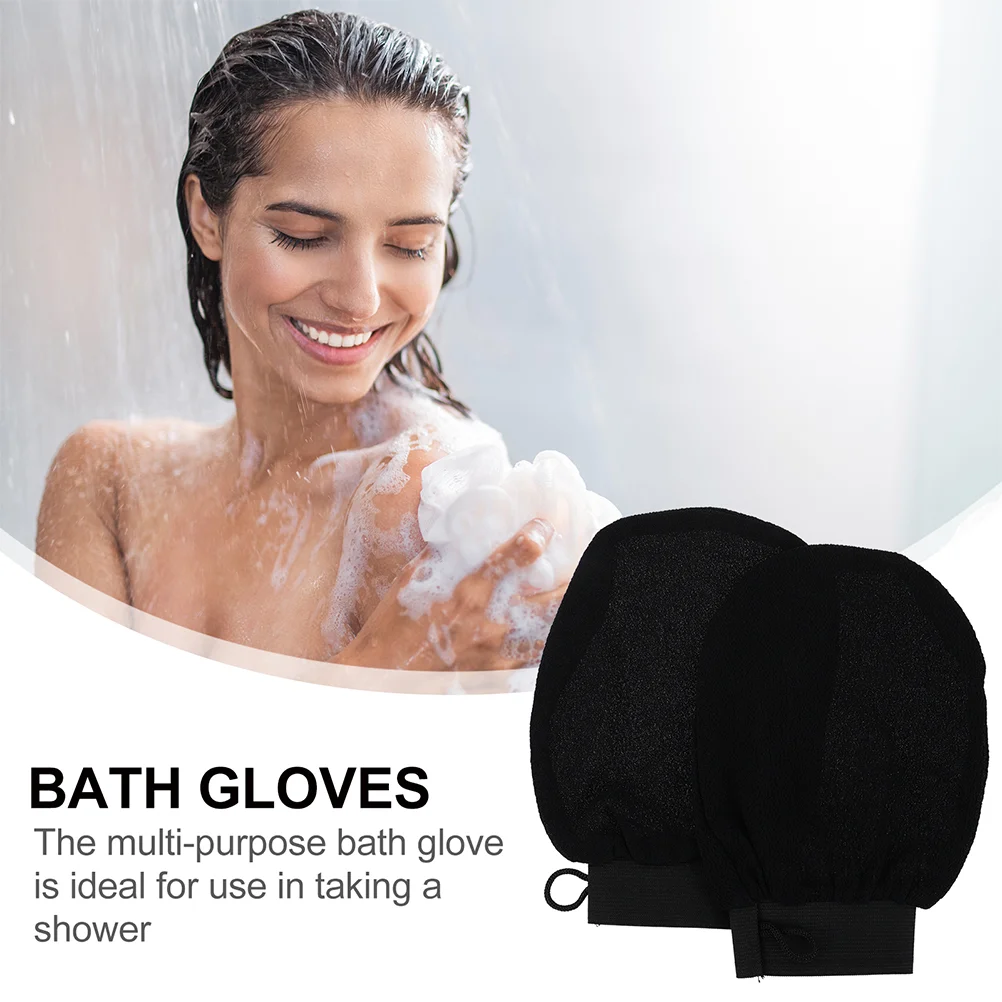 Gants de bain en fibre de viscose moussante réutilisables pour fille, mitaines extensibles pour la peau, prendre la douche, 3 pièces