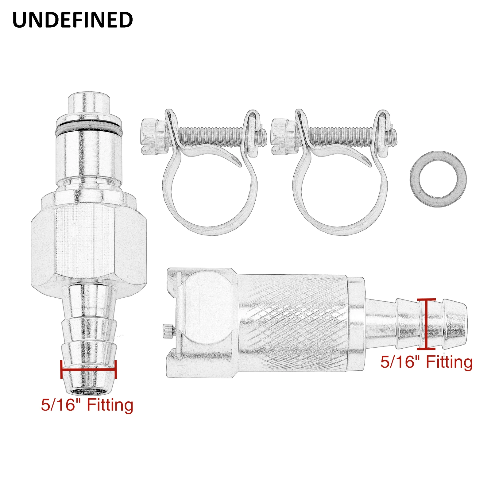 Kit d'accouplement de déconnexion à dégagement rapide pour tuyau de carburant 5/16 pouces, pour BMWR1200C K1200RS/LT/GT pour KTM 950/990/1190/690 pour APRILIA